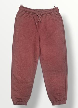 Marks & spenser теплі спортивні штани дитячі шоколадного кольору на 5-6 років 110-116 см