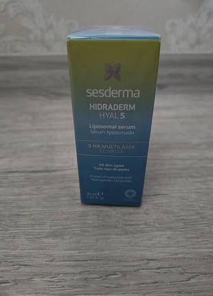 Сыворотка, сировотка для обличчя sesderma ультразволожуюча hidraderm hyal 5 serum