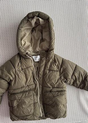 Куртка дитяча zara зимова хакі 98 розмір