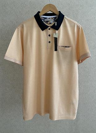 Нова брендова футболка поло lorenzoni  італія extra fine cotton, l, xl