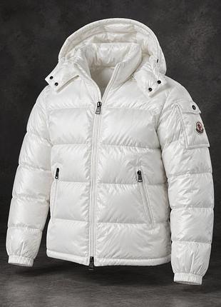 Пуховик moncler maya білий