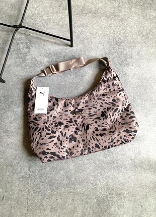 Puma pop slouchy hobo crossbody bag оригінал нова жіноча сумка сумочка через плече кросбоді пума леопардова велика фірмова брендова оригінальна