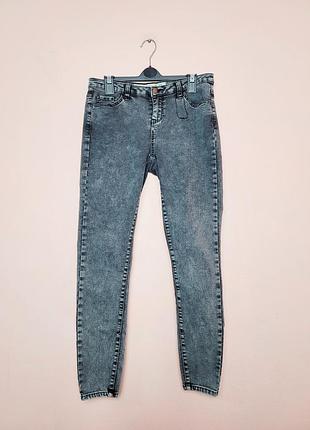 Женские джинсы скинни denim co. eur 40 / u9 12 серые вареные стрейч
