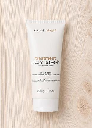 Несмываемый крем brae stages treatment cream leave-in – для интенсивного восстановления всех типов волос, 200 мл