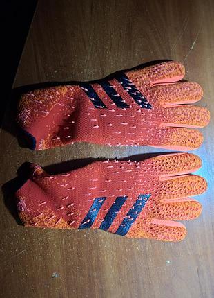 Воротарські рукавиці чоловічі adidas predator pro, розмір 8
