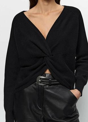 Жіночий светр massimo dutti чорний