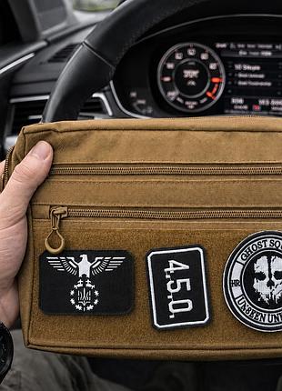 Чоловіча тактична сумка edc cordura 600d, сумка для патчів 25×20×5,5см койот