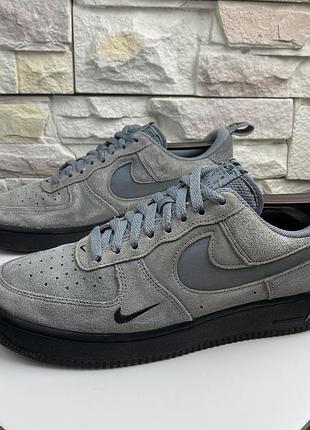 Оригінальні кросівки nike air force 1 low jewel suede grey