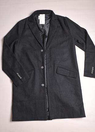 Мужское шерстяное пальто датского бренда legends pier coat - xl