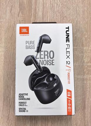 Нові jbl tune flex 2 black — бездротові навушники з шумодавом anc