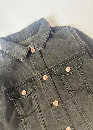 Джинсовка сіра для дівчинки zara 2–4 роки 2