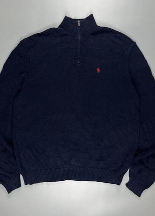 Вінтажний светр polo by ralph lauren 1/4 quarter zip vintage