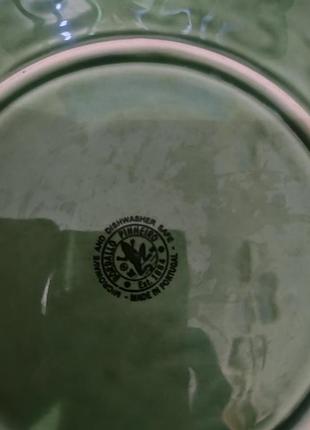 Тарілка новорічна з рельєфним візерунком 8
