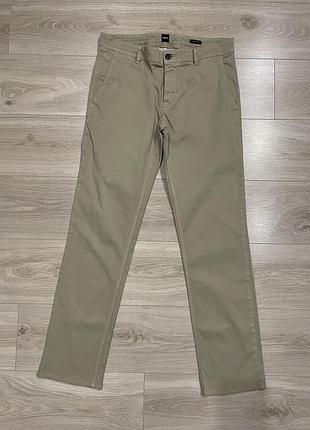 Чоловічі штани чинос boss hugo boss (regular fit, бежеві) 32/32