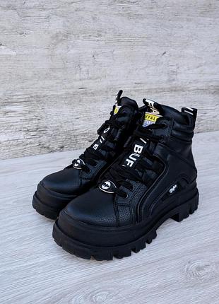 Buffalo женские кожаные ботинки эко на платформе vegan new rock steve madden demonia grinders t.u.k. koi unif vagabond ботинки кожаеные сапоги берцы