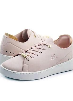 Шкіряні кросівки lacoste eyyla оригінал pastel pink р -38