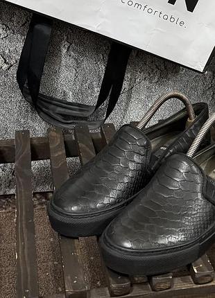 Лофери жіночі сліпони copenhagen leather loafers shoes чорний 38 24см