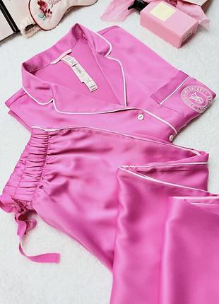 Піжама сатин зі штанами victoria’s secret оригінал