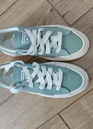 Кеди жіночі converse м'ятні, розмір 37, замша, стан нових, оригінал