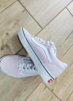 Кеди жіночі vans рожеві, розмір 37, замшеві, оригінал