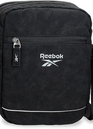 Чорна сумка через плече (месенджер) бренду reebok