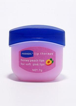 Бальзам (вазелин) для губ honey peach lips for soft pink lips, 7г