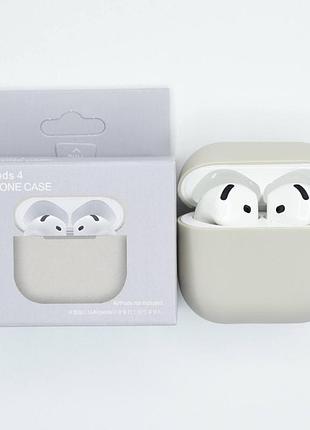 Силиконовый чехол для наушников airpods 4 stone
