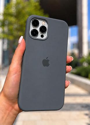 Силіконовий чохол матовий графітовий, для iphone 16