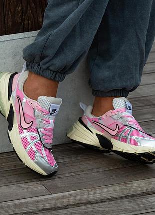 Кроссовки женские nike runtekk silver pink