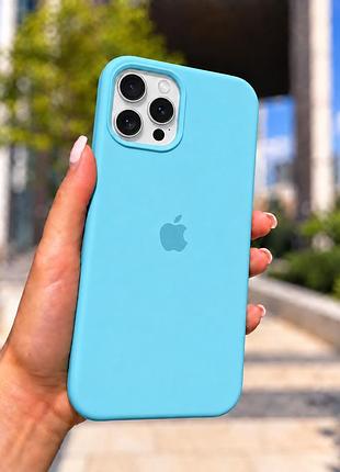 Силіконовий чохол матовий лазурний, для iphone 17 pro