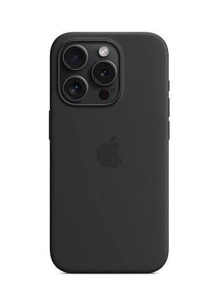 Силіконовий чохол матовий чорний, для iphone 17