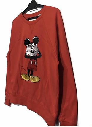 Світшот h&m із колекції disney  mouse червоний