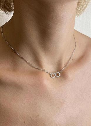 Серебряное колье 925 пробы