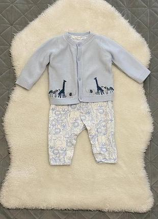 Комплект mothercare светрик+чоловічок 1/3 міс