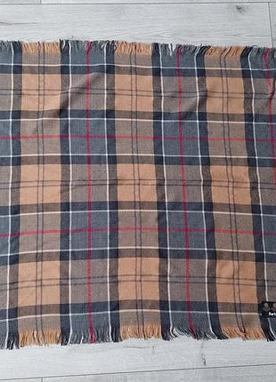 Оригинальный шерстяной платок barbour (merino &amp; cashmere) / made in scotland,принт тартан