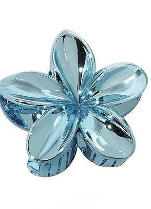 Зажим для волосся, заколка краб для волос, квітка, "crystal bloom"
