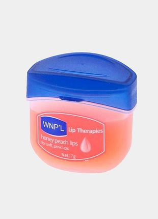 Бальзам для губ wnp’l honey peach lips, увлажнение и защита, 7 г