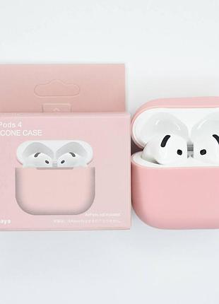 Силиконовый чехол для наушников airpods 4 papaya