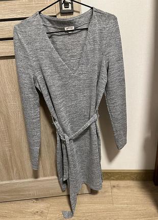 Коротка жіноча сукня river island сіра розмір s-m
