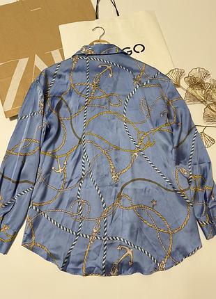 Блуза сатинова zara 4