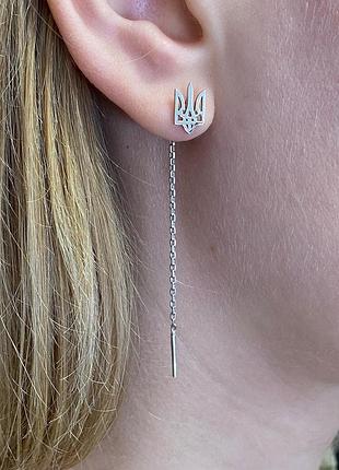 Серебряные серьги 925 пробы