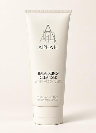 Крем для вмивання alpha-h balancing cleanser з алое вера, 200 мл