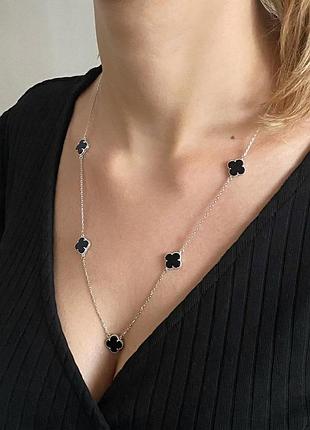 Серебряное колье 925 пробы