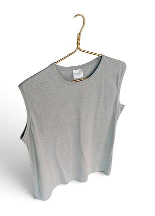 Майка жіноча c&a·n·d·a, сіра, бавовна, oversize, р. xl