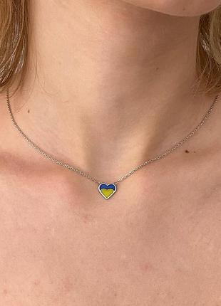 Серебряное колье 925 пробы