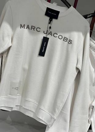 Жіночий світшот marc jacobs білого кольору розмір l з тринитки