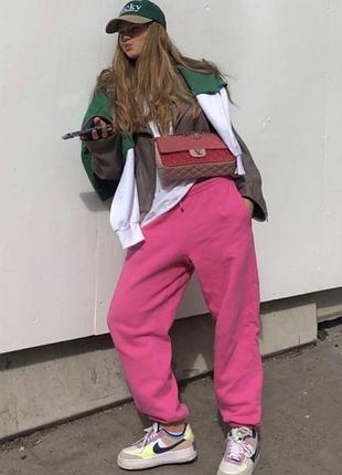 Яскраві рожеві джогери на флісі zara ⚡⚡⚡⚡⚡⚡⚡⚡⚡⚡⚡