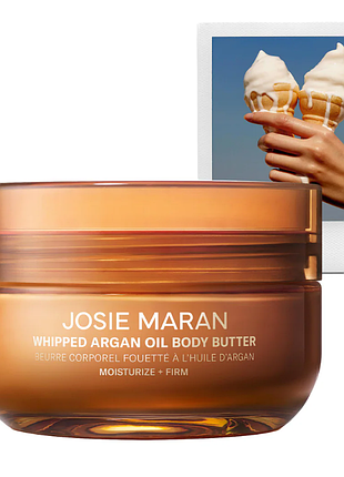 Josie maran  vanilla vibezzz whipped argan oil firming body butter зміцнюючий крем для тіла зі збитою аргановою олією, 177 мл