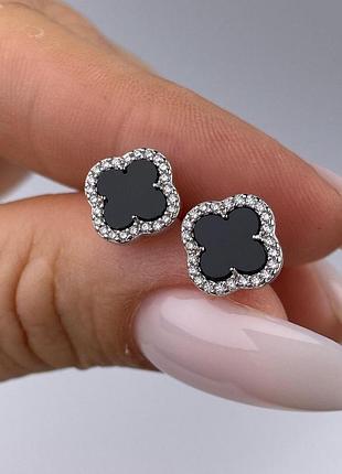 Серебряные серьги пусеты 925 пробы
