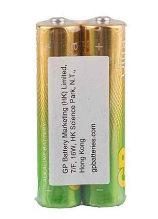 Батарейка лужна lr03/aaa ultra alkaline 1.5v 24auebchm-2s2 2шт (спайка) тм gp